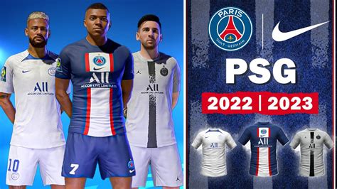 PSG 22 23 Kits FIFA 22 Kits Mod YouTube