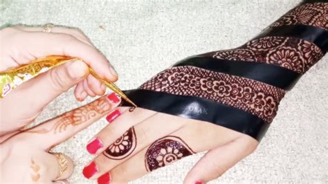 Beautiful And Creative Henna Design With Cello Tape Learn Easy