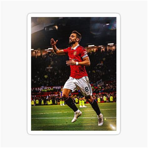 "BRUNO FERNANDES CELEBRATION" Sticker for Sale by Shane-Art | Redbubble