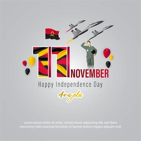 Premium Vector Vector Illustration Of Happy Angola Independence Day