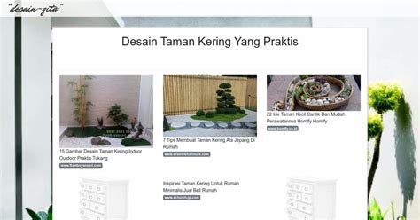 Desain Taman Kering Yang Praktis