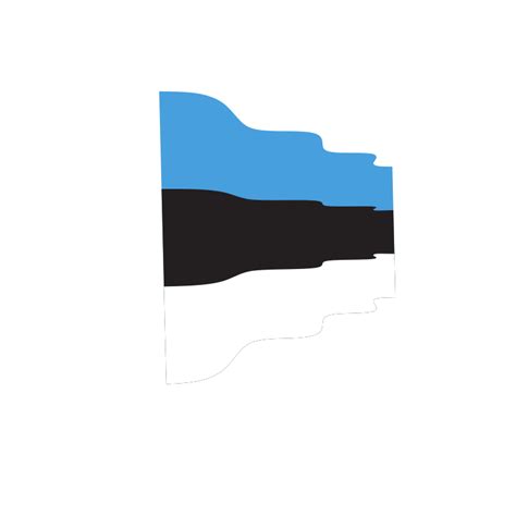 Waving flag of Estonia - Openclipart