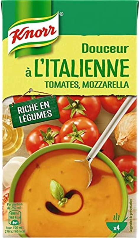 Knorr Soupe Douceur L Italienne Tomates Mozzarella La Brique De L