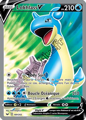 Pokevalue Fr Carte Pok Mon Lokhlass V N S Rie P E Et Bouclier