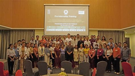 Undp Timor Leste On Linkedin Pre Internship Training For The Selected