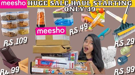 Meesho Huge Sale Haul Starting Rs Itna Saste Haul