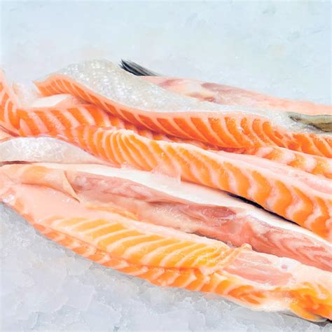 Salmon Belly Strips 2 5 Lb Gios Fish