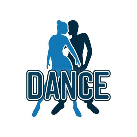 Dance Logo For Dance School Or Dance Studio Isolated On White