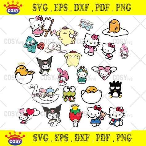 Sanrio Hello Kitty And Friends Svg, Bundle Trending Svg | Hello kitty ...