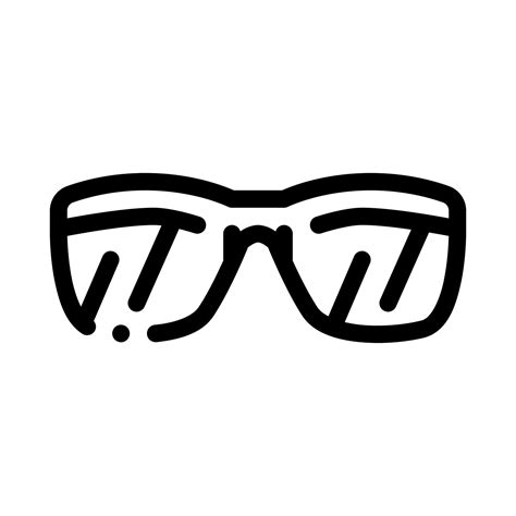 Sunglasses Icon Vector Outline Illustration 17430499 Vector Art at Vecteezy