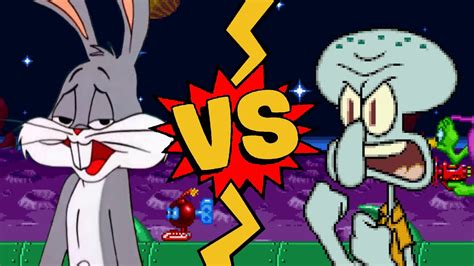 Mugen Battles Bugs Bunny Vs Squidward Warner Vs Spongebob