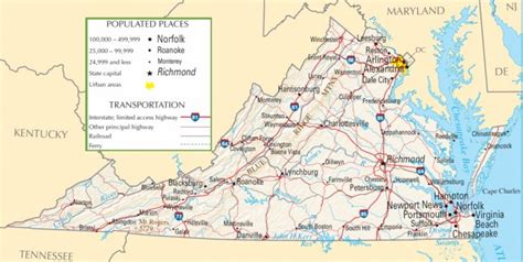 Virginia Highway Map In Virginia State Map Printable - Printable Maps