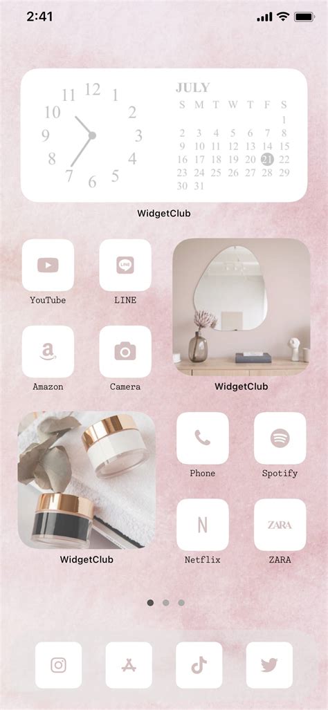 aesthetic pastel pink aesthetic theme home screen idea