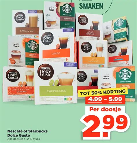 Nescafe Of Starbucks Dolce Gusto Aanbieding Bij Plus