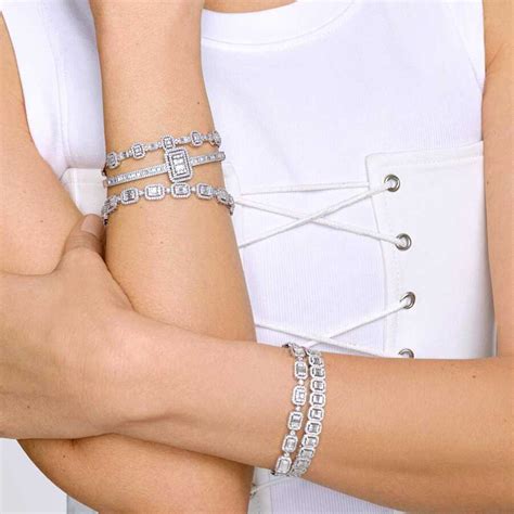 Carat Diamond Baguette Bracelet Lizay Db