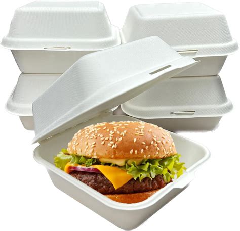 Amazon Ahxhwka Pack Compostable Clamshell Take Out Containers