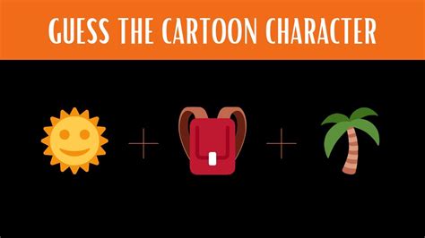 Guess The CARTOON Character By Emojis Guess The Cartoon Series