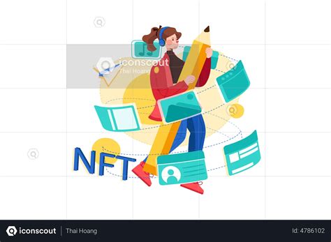 NFT Minting Process Illustration - Free Download Science & Technology ...