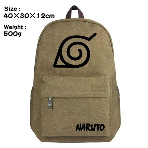 Mochila Anime Naruto De Viagem Konoha Escolar Para Estudantes Shopee