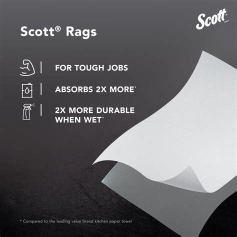 Scott Rags In A Box 75260 All Purpose Towels 9 X12 Sheets Pop