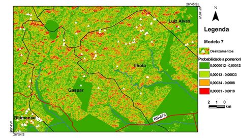 Mapas De Suscetibilidade A Deslizamentos Modelo Expresso Na