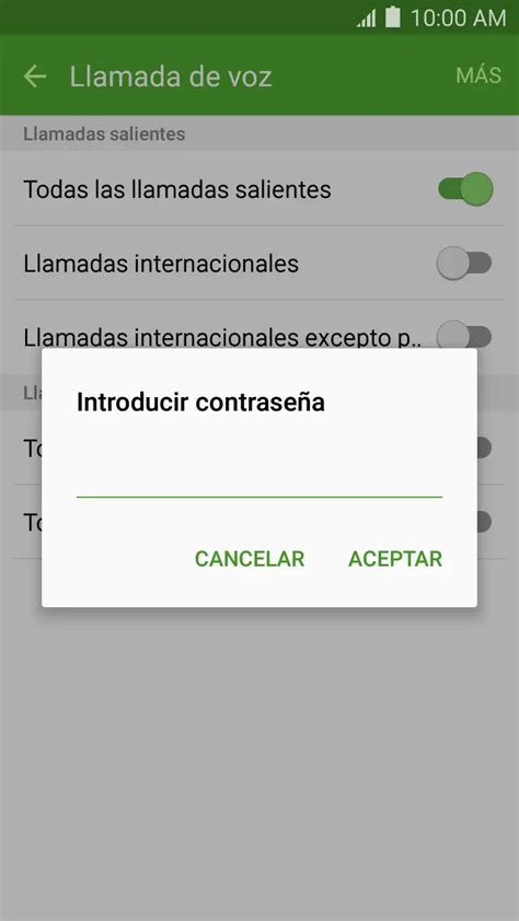 Cómo cambiar la clave de restricción de llamadas Haras Dadinco