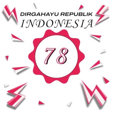 Happy Republic Of Indonesia Th Anniversary Vector Longevity