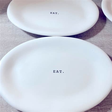 Rae Dunn Dining Rae Dunn Eat Appetizersnack Plates Set Of Poshmark