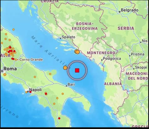 Forte Scossa Di Terremoto In Mare Attualit News San Nicandro