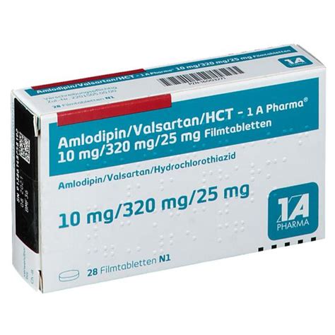 Amlodipin Valsartan Hct A Pharma Mg Mg Mg St Shop