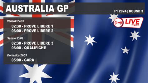 Gp Australia F1 2024 Prove Libere Qualifiche E Gara Live Timing