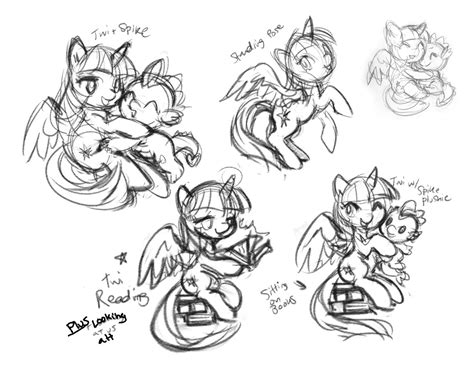 Safe Artist Lindsay Cibos Spike Twilight Sparkle Alicorn