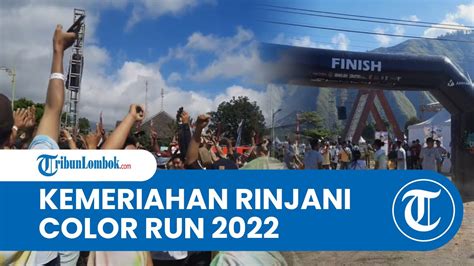 Kemeriahan Rinjani Color Run Di Sembalun Lombok Timur Diikuti