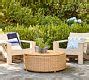 Westport Wicker Round Storage Outdoor Coffee Table Pottery Barn