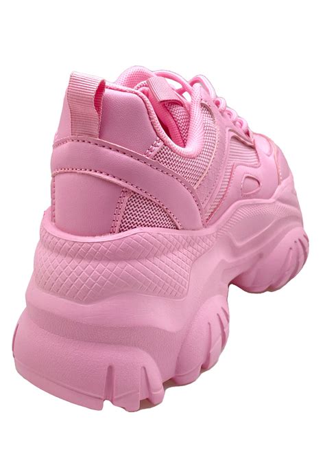 Berness Hanna Kawaii Kandy Pink Platform Sneakers Lasr La Style Rush