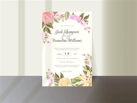 Elegant Invitation for Wedding Ceremony Graphic by lukasdediz ...