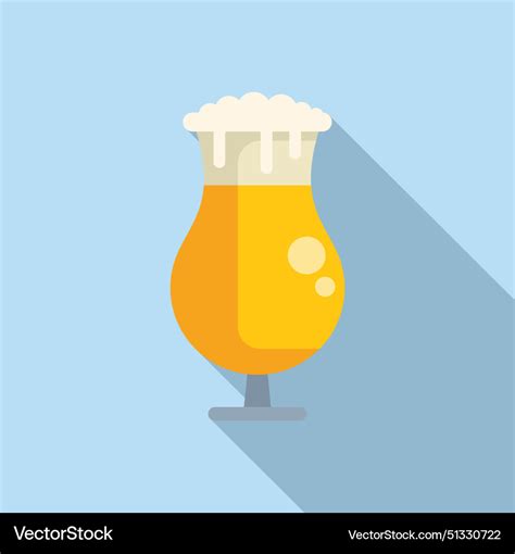 Craft Beer In Tulip Glass With Foam Royalty Free Vector