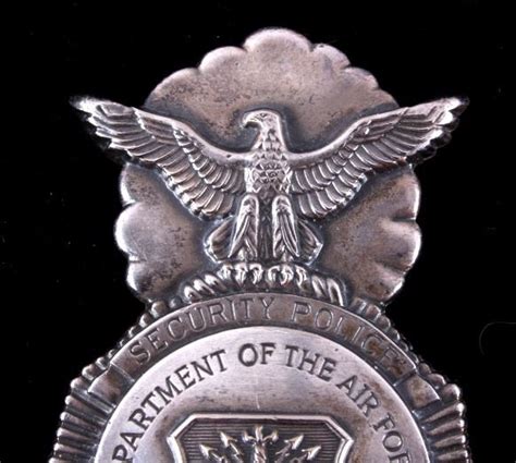 U.S. Dept. of the Air Force Security Police Badge