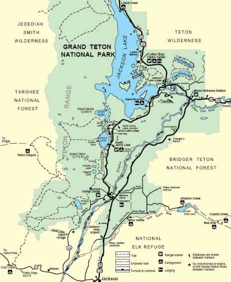 Teton National Park Map