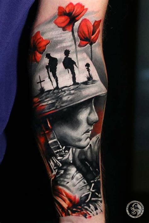 Stunning Soldier Tattoo for Men