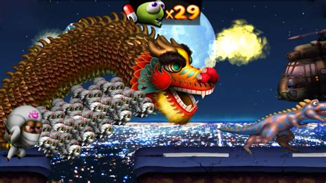 Dragon Ninja Destroy Helicopters And Chase Feathers Zombie Tsunami