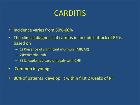 Ppt Diagnosis And Management Of Rheumatic Fever Powerpoint Presentation Id 1704969