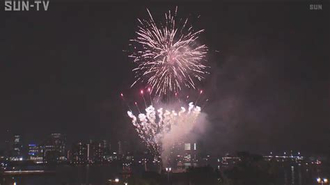 夜空を彩る700発 神戸港で花火イベント始まる サンテレビニュース