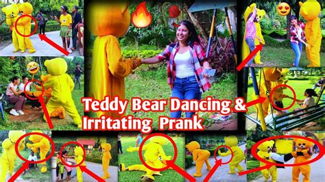 Teddy Bear Dancing And Irritating Prank On Cute Girls🔥 Funny Dance 😂