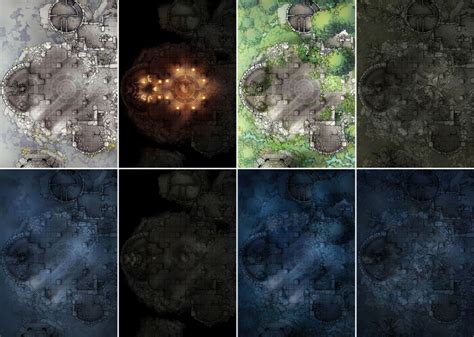 The Forgotten Monastery Interior Battle Map By 2 Minute Tabletop