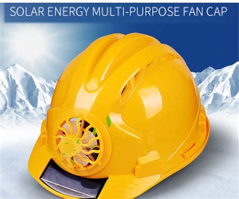 Solar Power Fan Helmet Safety Hard Construction Hat