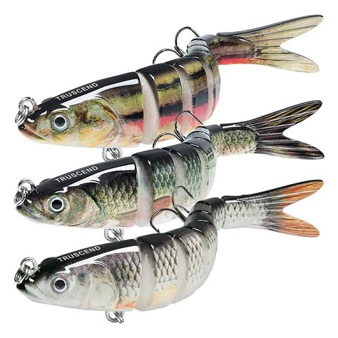 Lot de 3 Leurres Durs Articulés Swimbait TRUSCEND 14CM 27G Shopingo tn