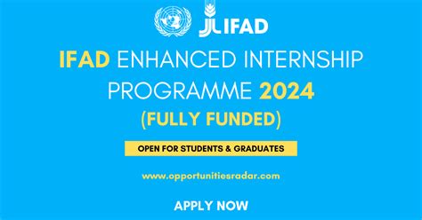 Ifad Enhanced Internship Programme 2024 Apply Now