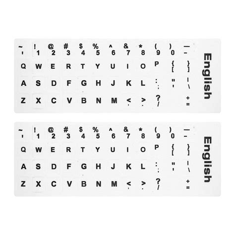 Buy 2PCS Pack English Keyboard Stickers English Keyboard Replacement ...