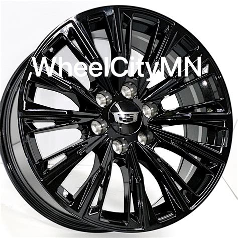 Gloss Black Oe Replica Rims Fits Cadillac Escalade V